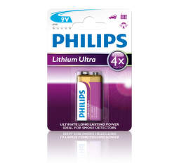Philips Lithium Ultra 9V (6FR61), 1ks