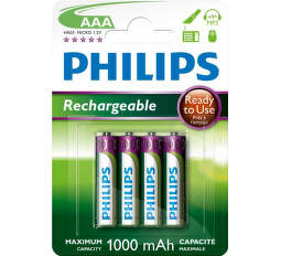 Philips MultiLife 100mAh AAA (HR03), 4ks