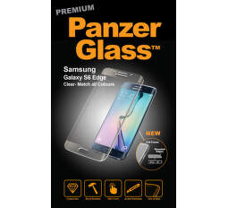 1027 Panzerglass size 2 RoundEdge Samsung Galaxy S6 Edge CLEAR PREMIUM front