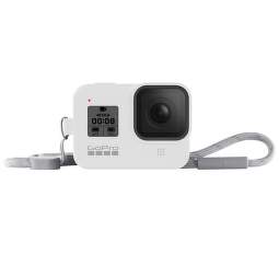 GoPro silikonové pouzdro se šňůrkou pro GoPro Hero8 Black, bílá