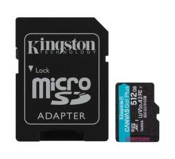 Kingston Canvas Go Plus 512 GB mSDXC U3 V30 + SD Adaptér