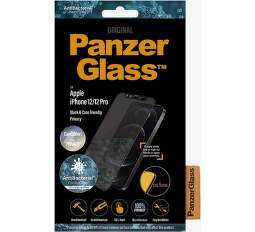 PanzerGlass Privacy Case Friendly CamSlider AB tvrzené sklo pro Apple iPhone 12/12 Pro, černá
