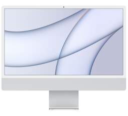 Apple iMac 24" (2021) 4,5K Retina M1 / 7-jadrové GPU / 8 GB / 256 GB MGTF3CZ/A stříbrný