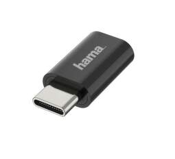 Hama adapter USB-C / micro USB černý
