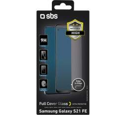 SBS Full Cover tvrdené sklo pre Samsung Galaxy S21 FE čierne