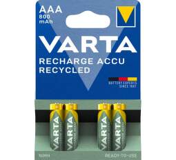 VARTA Recharge Accu AAA (HR03) 800 mAh 4 ks