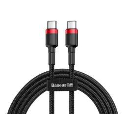 Baseus Cafule Series kabel 2x USB-C PD 2.0 60W 1 m černo-červený
