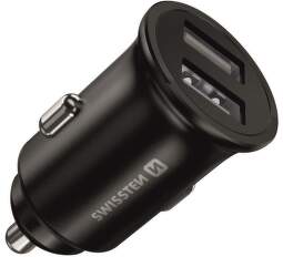 Swissten autonabíječka 2x USB 4,8A černá