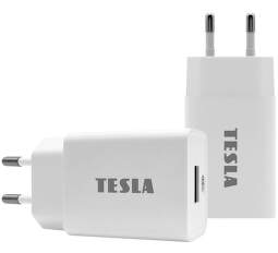 Tesla Power Charger QC50 síťová nabíječka USB-A 12 W bílá
