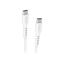 SBS kabel USB-C/USB-C 2m bílý