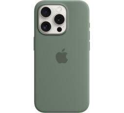 Apple silikonové pouzdro pro Apple iPhone 15 Pro MagSafe cypřišově zelené