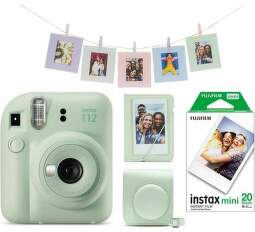 Fujifilm Instax Mini 12 zelený + Kit + film 2x 10ks (1)