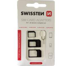 Swissten 4v1 SIM adaptéry
