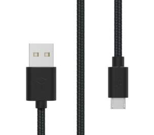 Sturdo micro USB 1,5m 2A černý datový kabel