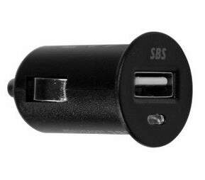 SBS TE0APU405 USB 12/24V 500mAh černý auto-adaptér