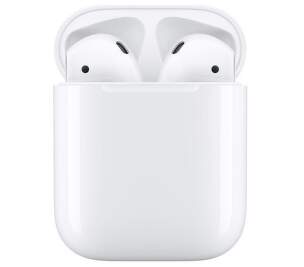 Apple AirPods 2019 bílá sluchátka s nabíjecím pouzdrem