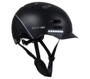 Safe-Tec SK8 S chytrá helma černá
