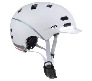 Safe-Tec SK8 L chytrá helma bílá