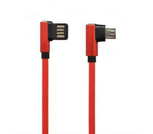 Mobilnet datový kabel micro USB 1 m 2,2 A červený