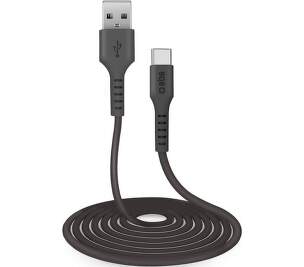SBS USB-C/USB kabel 3 m černý