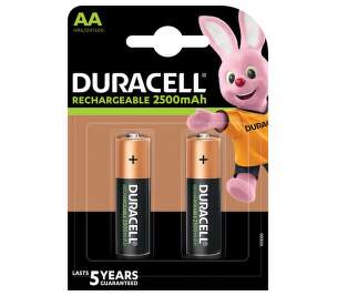 Duracell Rechargeable AA 2 500 mAh 2 ks
