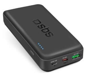 SBS powerbanka USB-C/USB-A PD AFC 20 W 20 000 mAh černá
