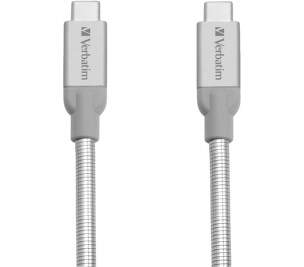 Verbatim USB-C/USB-C 0,3m stříbrný datový kabel