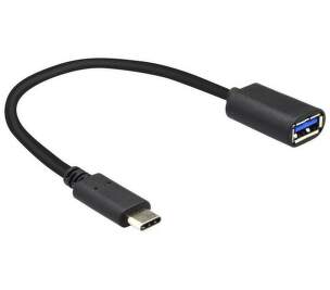 Mobilnet OTG adaptér USB-C/USB 0,2 m černý