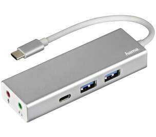 HAMA USB-C / 2× USB-A / 2× audio jack 135758