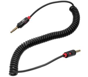Mobilnet AUX 3,5mm černý audio kabel