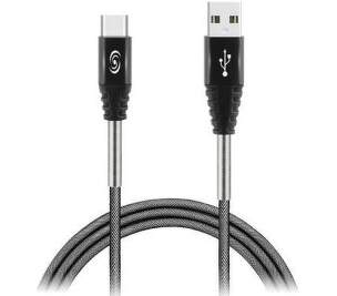 Fonex USB-C 1m šedý datový kabel