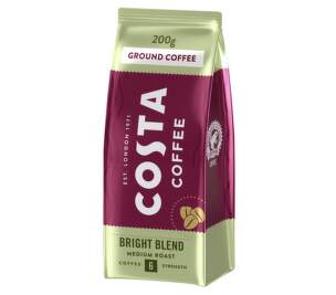 Costa Coffee Bright Blend Medium Roast mletá káva 200 g