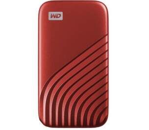WD My Passport SSD 500GB USB-C červený