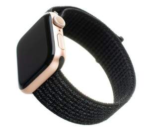 Fixed Nylon Strap řemínek pro Apple Watch 42/44 mm reflexně černý