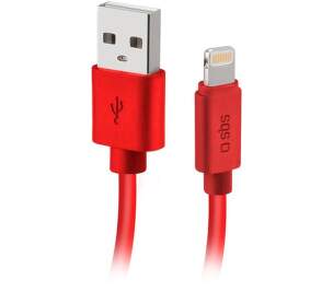 SBS Polo USB/Lightning kabel 1 m červený