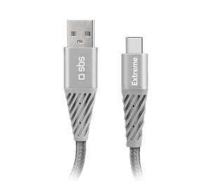 SBS Extreme kabel USB-C/USB 1,5 m šedý