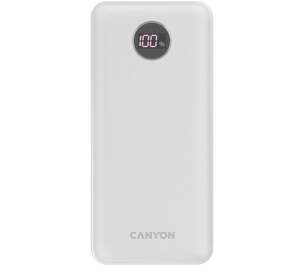 Canyon PB-2002 powerbanka USB-C/2× USB-A PD QC 3.0 20 000 mAh bílá