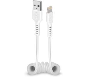 SBS USB/Lightning MFi bílý datový kabel 17-50 cm