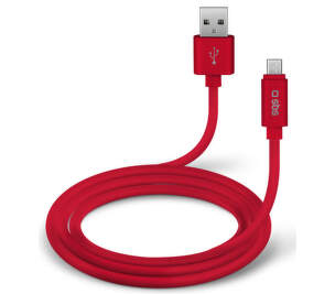 SBS datový kabel USB-C 1 m červený