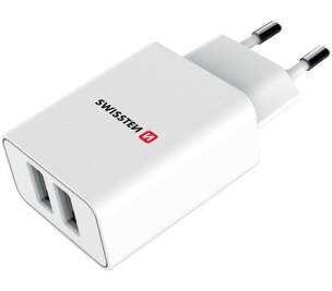 Swissten Smart IC 2x USB Power 2,1 A bílá