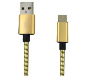 Mobilnet micro USB 1m zlatý datový kabel