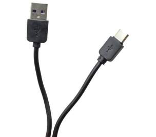 Mobilnet USB-C 1m 2A černý datový kabel