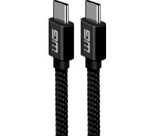 Winner datový kabel USB-C/USB-C 0,2 m černý
