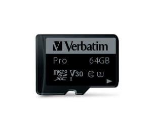 Verbatim microSDXC 64 GB + SD adaptér