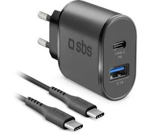 SBS USB/USB-C 18 W PD černá