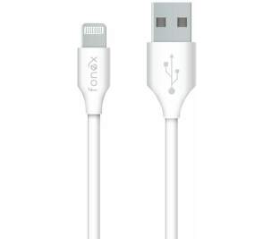 Fonex datový kabel USB/Lightning 10 W 1,5 m bílý
