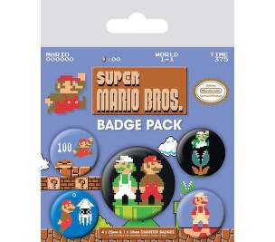 Epee Super Mario Bross set odznaků