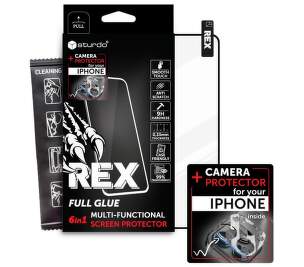 Sturdo Rex Privacy Anti-Spy Full Glue tvrzené sklo pro Apple iPhone 15 Pro + sklo na kameru