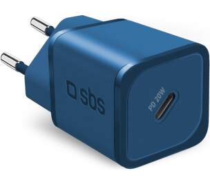 SBS NanoTube USB-C PD GaN 20W modrá nabíječka