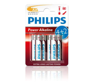 Philips Power Alkaline AA (LR6) 6 ks